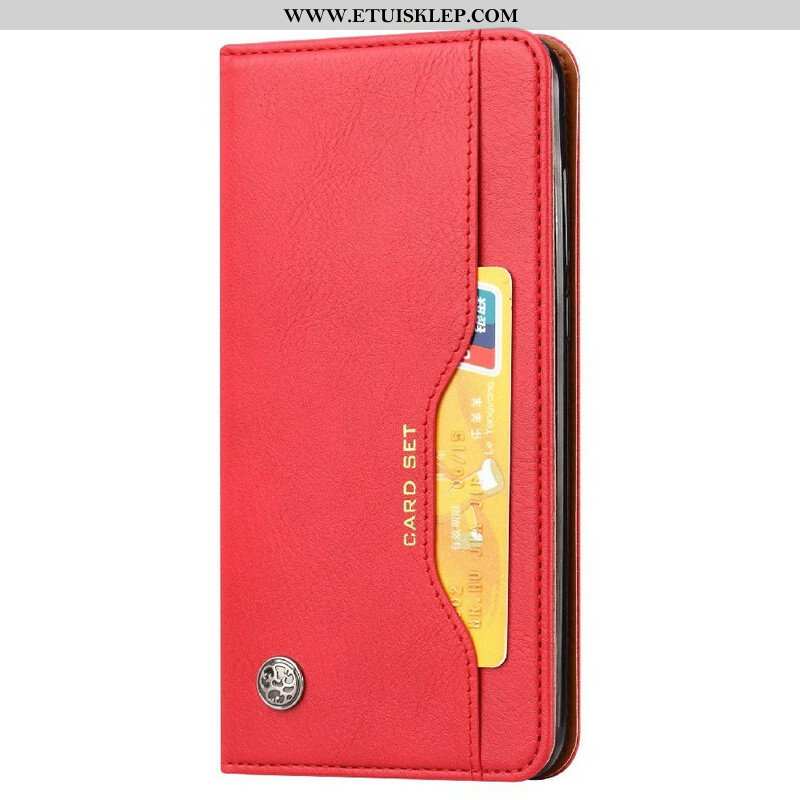 Etui Na Telefon do iPhone 13 Mini Etui Folio Etui Na Karty Ze Sztucznej Skóry